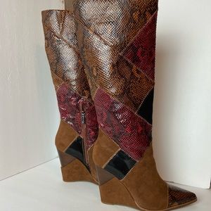 Jessica Simpson Henlee Boots Wedge Heel Women’s Size 9M